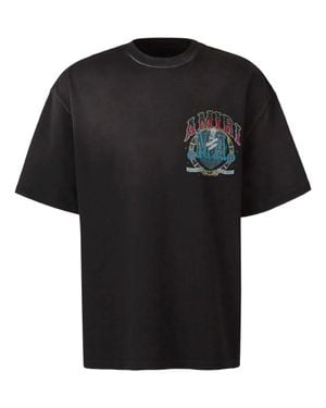 Amiri Mini Crystal-Embellished Logo Graphic Crewneck T-Shirt - Black