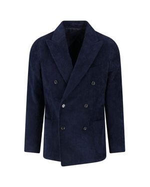 Lardini 100% Cotton Jacket - Blue