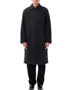 Universal Works Wool Blend Overcoat - Black