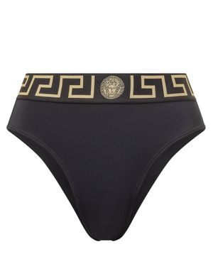 Versace Mini Slip Bikini - Black