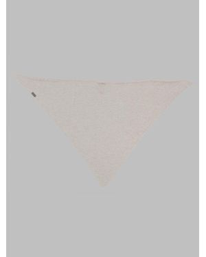 Brunello Cucinelli Foulard-Style Cashmere Scarf 60Cm X 60Cm With Monile Detail - Gray