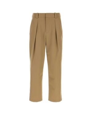 A.P.C. Tapered Pleated Pants - Natural