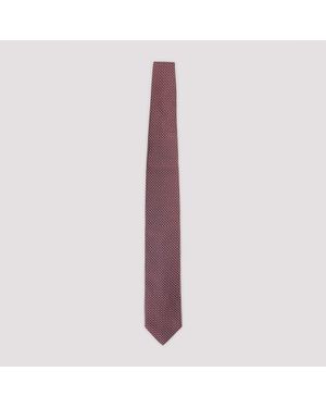 Lanvin Circle Dot Tie - Purple