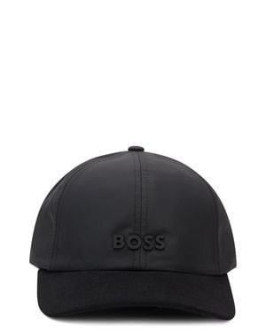 BOSS Adjustable Curved Visor Cap - Black