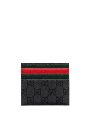 Gucci Cotton-Linen Wallet - Red