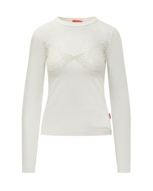 DIESEL Print Long-Sleeve Top - White