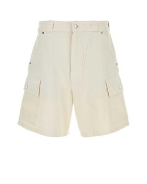 Prada Denim Bermuda Shorts - White