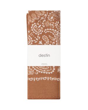 Destin Judy Silk Bandana Scarf 90X90 - White
