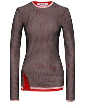 MSGM Long-Sleeved Top - Brown