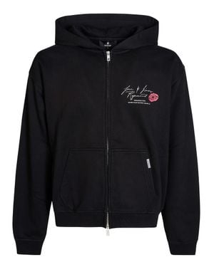 Represent Love & Kisses Zip-Through Hoodie - Black