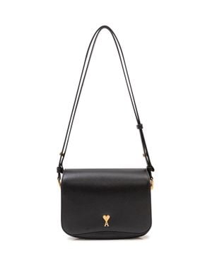 Ami Paris Paris Handbag Shoulder Bag - Black