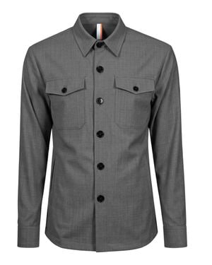 Pmds Wool-Blend Shirt - Gray
