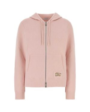 Burberry Stretch Cashmere Blend Sweatshirt - Pink
