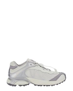 Salomon Xt-Whisper Tech Fabric Chunky Sole Sneaker With Reflective Details - White
