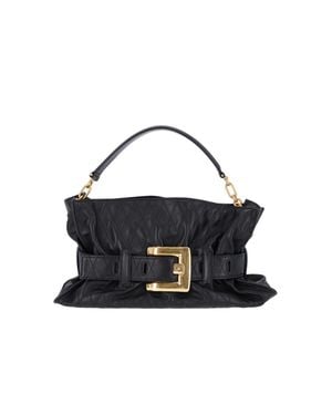 Balmain 100% Calf Leather Mini Bag - Blue