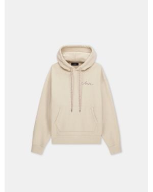 Amiri Dreamers Chain-Stitch Crewneck Sweater - Natural