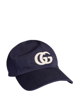 Gucci Boys Cotton Mini Cap - Blue