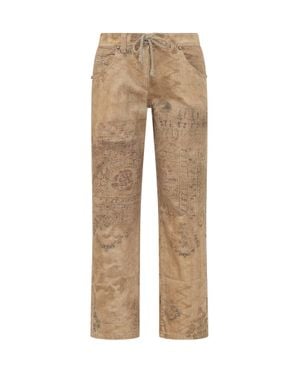 Isabel Marant Chic Paint Pants With Pocket Detail - Natural