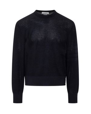 Thom Browne 4Bar Wool Sweater - Blue