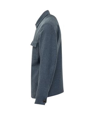 Etro Patch-Pocket Shirt Jacket - Blue