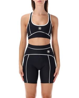 Amiri Piped Sports Bra Top - Black