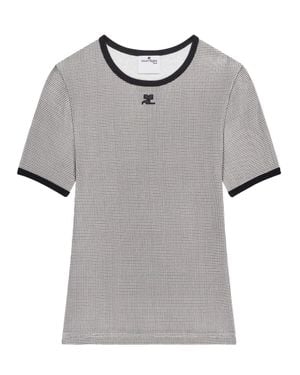 Courreges Houndstooth T-Shirt - Multicolor