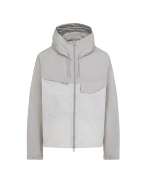 Y-3 Paneled Hooded Jacket - Gray