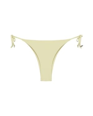 Fisico Tie-Side Thong Bikini Bottom - Yellow