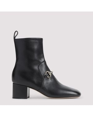 Gucci Lady Horsebit Boots - Black