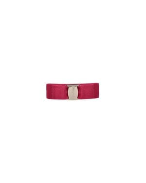 Ferragamo Elastic Logo Belt - Red