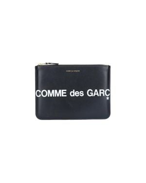 Comme des Garçons Huge Logo Pouch - Blue