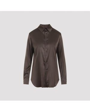 Ralph Lauren Sycamore Cameron Silk Shirt - Brown