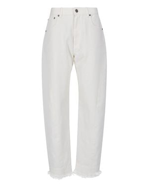 Phoebe Philo Cotton Denim Jeans For - White