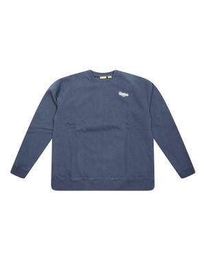 Off-White c/o Virgil Abloh Arrow Pencil Mini Logo Crewneck Sweatshirt - Blue