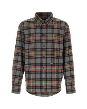 DSquared² Lined Check Shirt - Gray