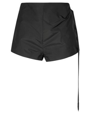 DIESEL Taffeta Shorts With Wrap Effect - Black