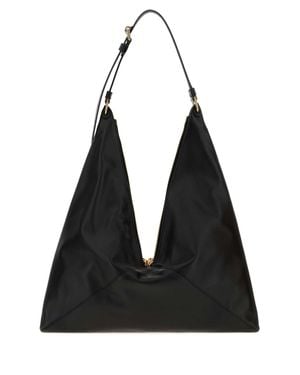Moschino Leather Shopping Handbag - Black