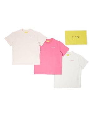 Off-White c/o Virgil Abloh Pack 3 T-Shirts - Pink