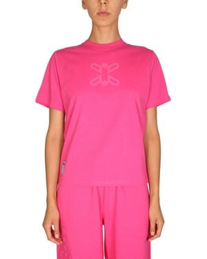 McQ Logo Crew Neck T-Shirt - Pink