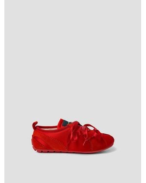 Simone Rocha Ballerina Grip Sneaker - Red