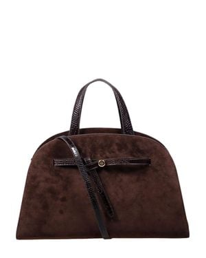Tory Burch Romy Suede Satchel - Brown