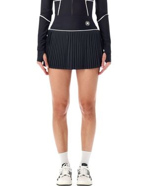 Amiri Pleated Mini Skirt - Black