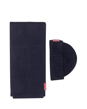 DSquared² Set Hat And Scarf Ensemble - Blue