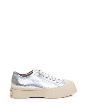 Marni Platform Leather Sneaker - White