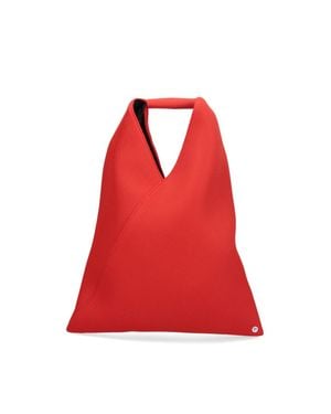 MM6 by Maison Margiela Triangle Tote Bag - Red