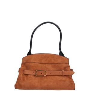 Marc Jacobs Suede Cow Leather Shoulder Bag - Brown
