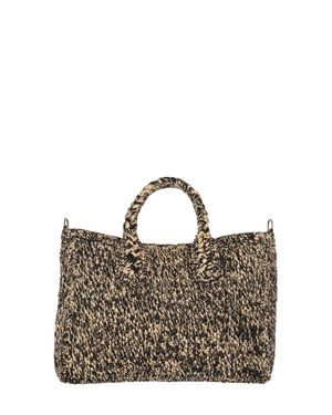 IBELIV Woven Straw Tote Bag - Metallic