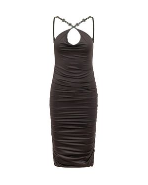 Pinko Tailored Mini Suit Dress With Stylish Details - Black