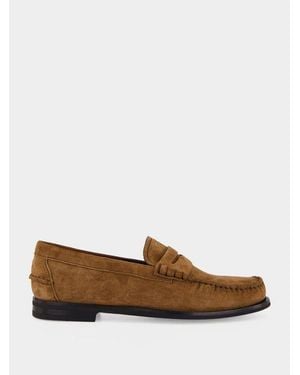 Prada Suede Tassel Loafers - Brown