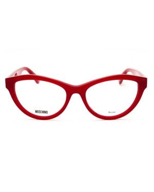 Moschino Stylish Cat Eye Eyeglasses - Red